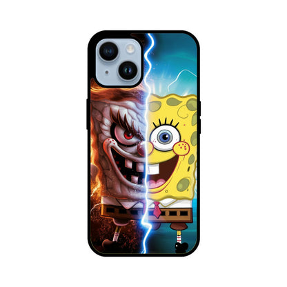 iPhone Glass Phone Case - SpongeBob Dual Mood