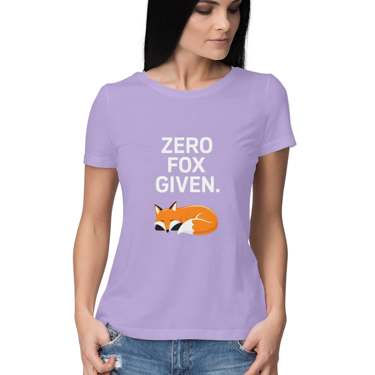 Women Round Neck T-Shirt - Zero Fox Given