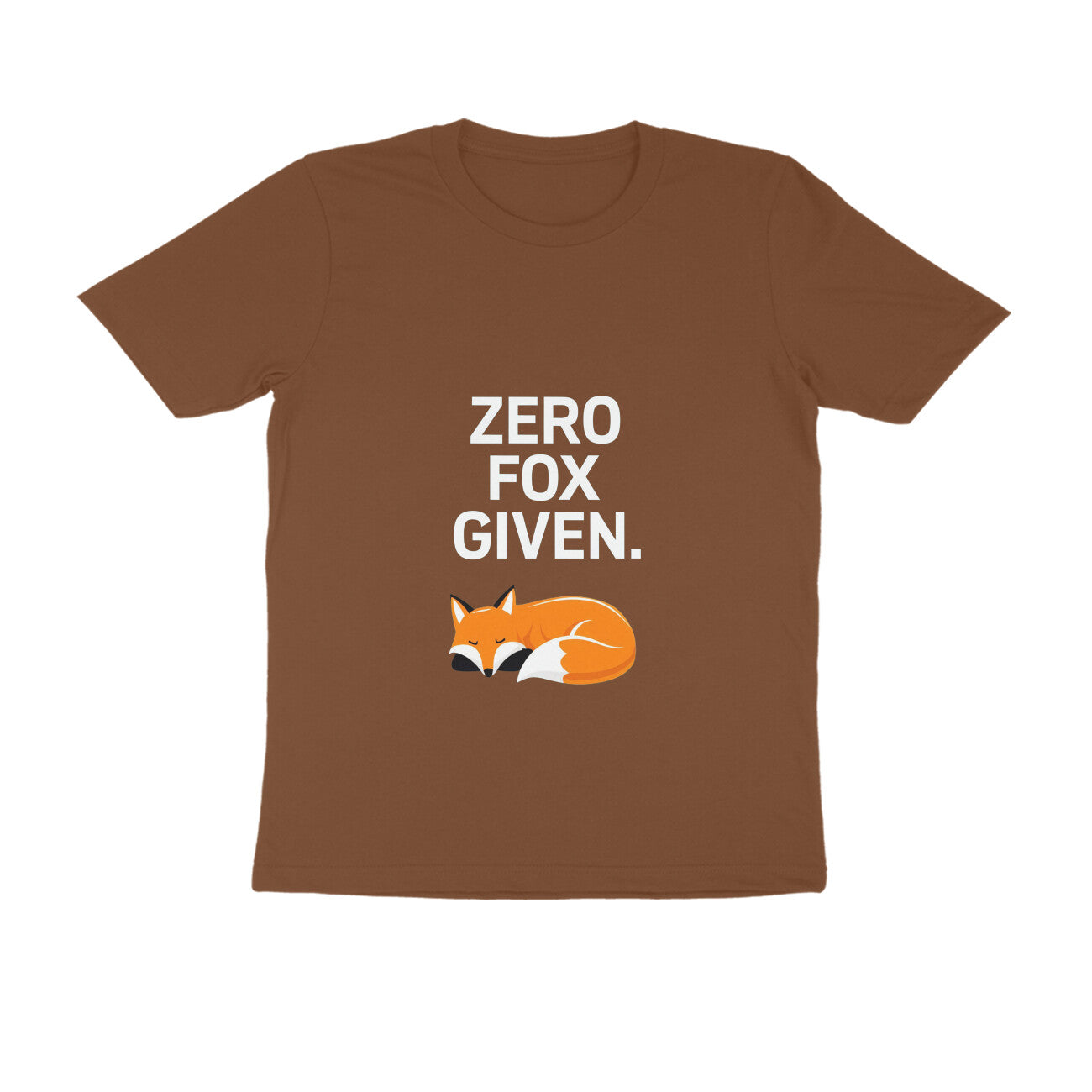 Men Round Neck T-Shirt - Zero Fox Given