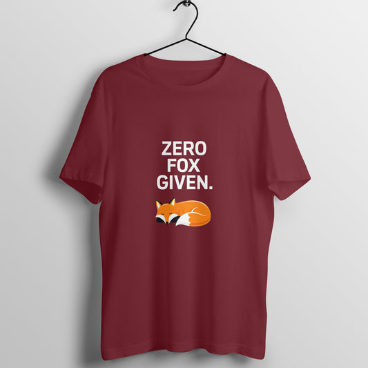 Men Round Neck T-Shirt - Zero Fox Given