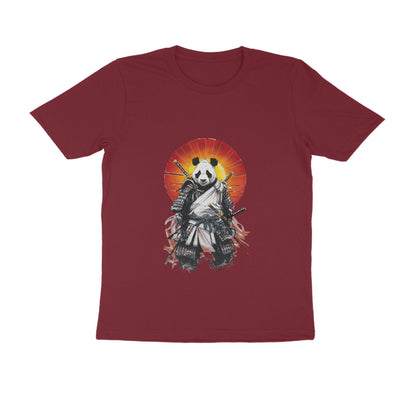 Men Round Neck T-Shirt - Panda Warrior