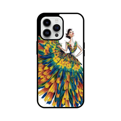 iPhone Glass Phone Case - Vibrant Dress