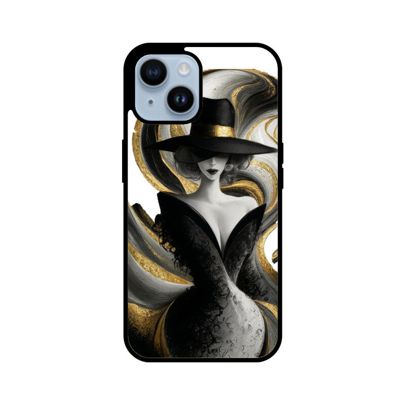 iPhone Glass Phone Case - Mystery Woman