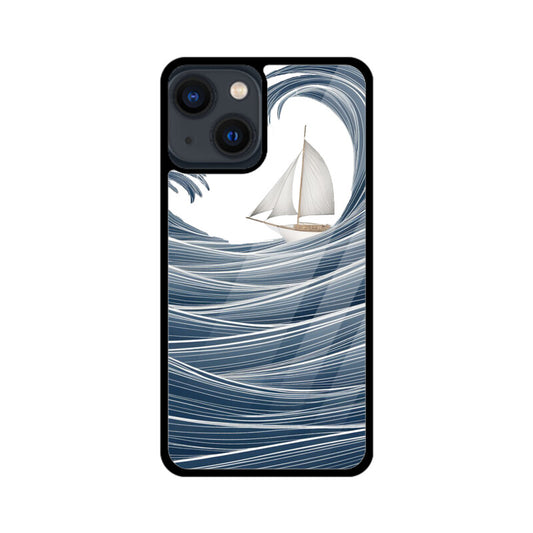 iPhone Glass Phone Case - Sailboat