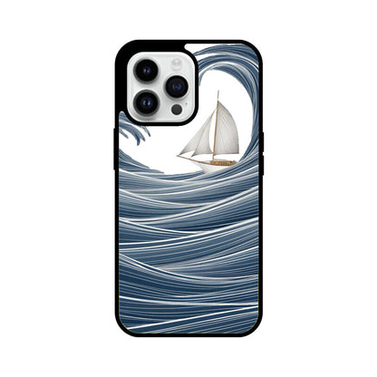 iPhone Glass Phone Case - Sailboat