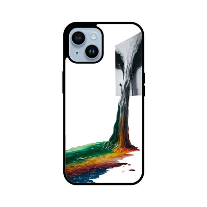 iPhone Glass Phone Case - Monochrome fluid