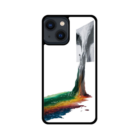 iPhone Glass Phone Case - Monochrome fluid