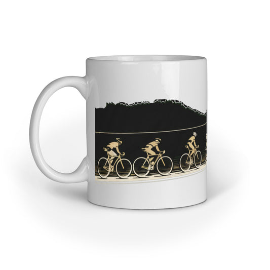 Cycling Coffee Mug - White/Color Changing