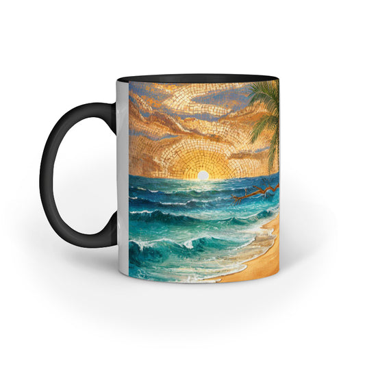Beach Art Coffee Mug - Inner Color/Color Changing