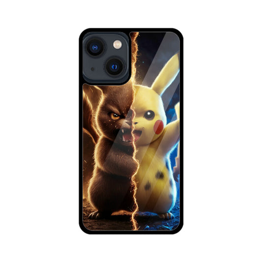 iPhone Glass Phone Case - Pikachu Dark