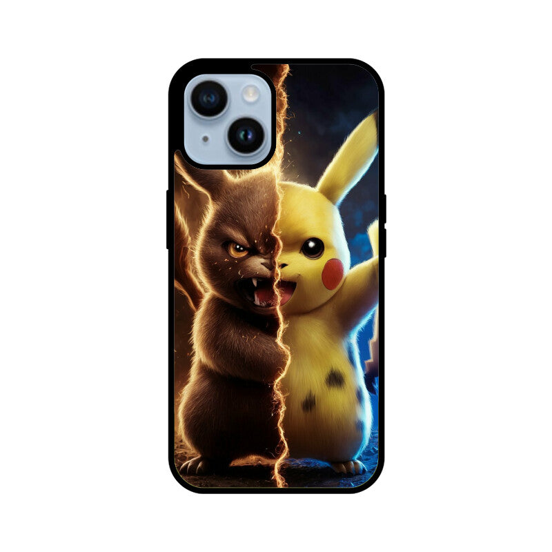 iPhone Glass Phone Case - Pikachu Dark