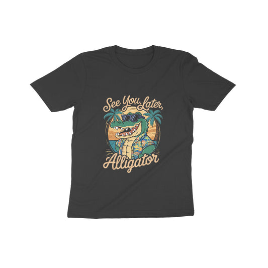 Kid's Round Neck T-Shirt - Alligator