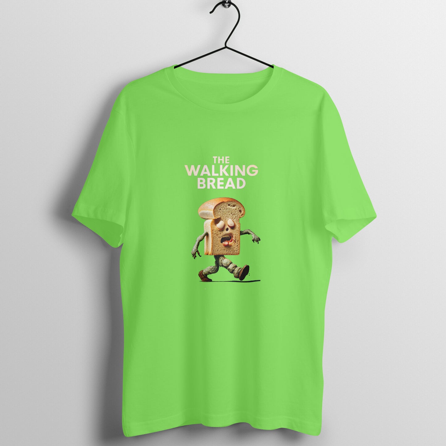 Men Round Neck T-Shirt - Walking Bread