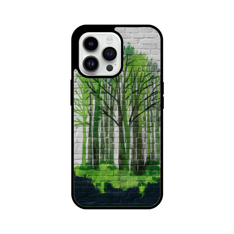 iPhone Glass Phone Case - Forest Wall