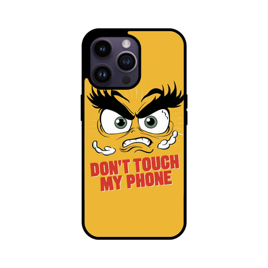 iPhone Glass Phone Case - Don't Touch