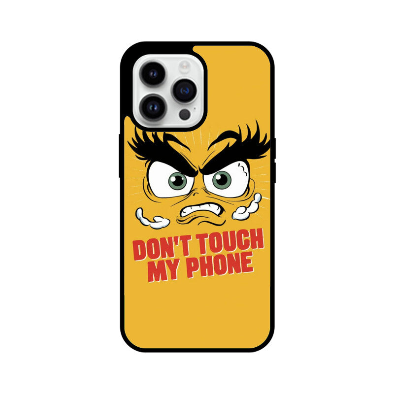 iPhone Glass Phone Case - Don't Touch