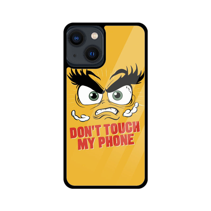 iPhone Glass Phone Case - Don't Touch