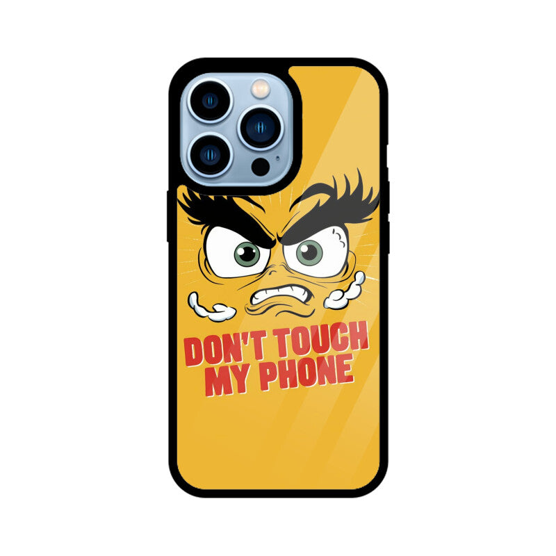 iPhone Glass Phone Case - Don't Touch