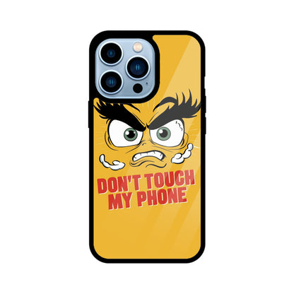 iPhone Glass Phone Case - Don't Touch