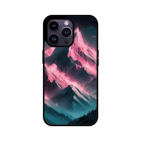 iPhone Glass Phone Case - Mystical Mountains