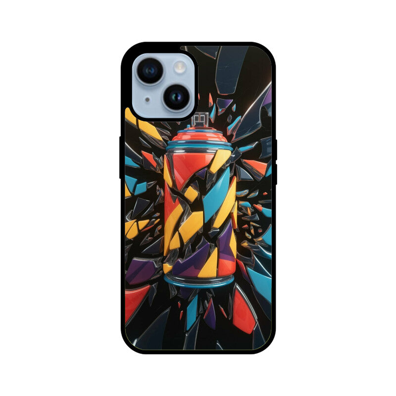 iPhone Glass Phone Case - Spray Can Art