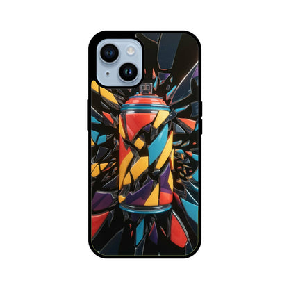 iPhone Glass Phone Case - Spray Can Art