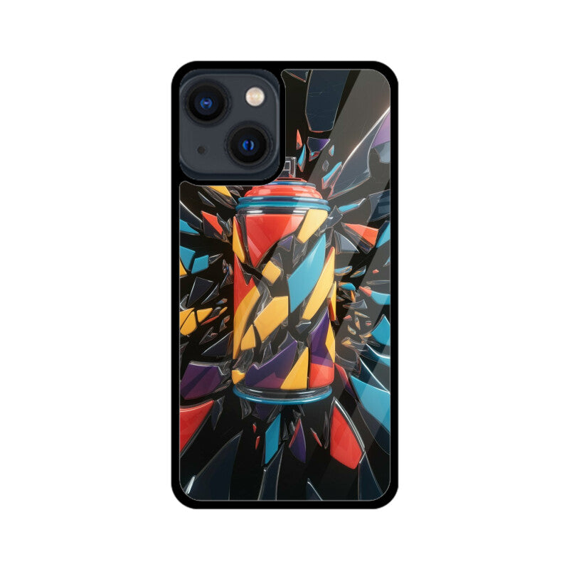 iPhone Glass Phone Case - Spray Can Art