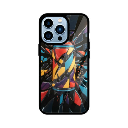 iPhone Glass Phone Case - Spray Can Art