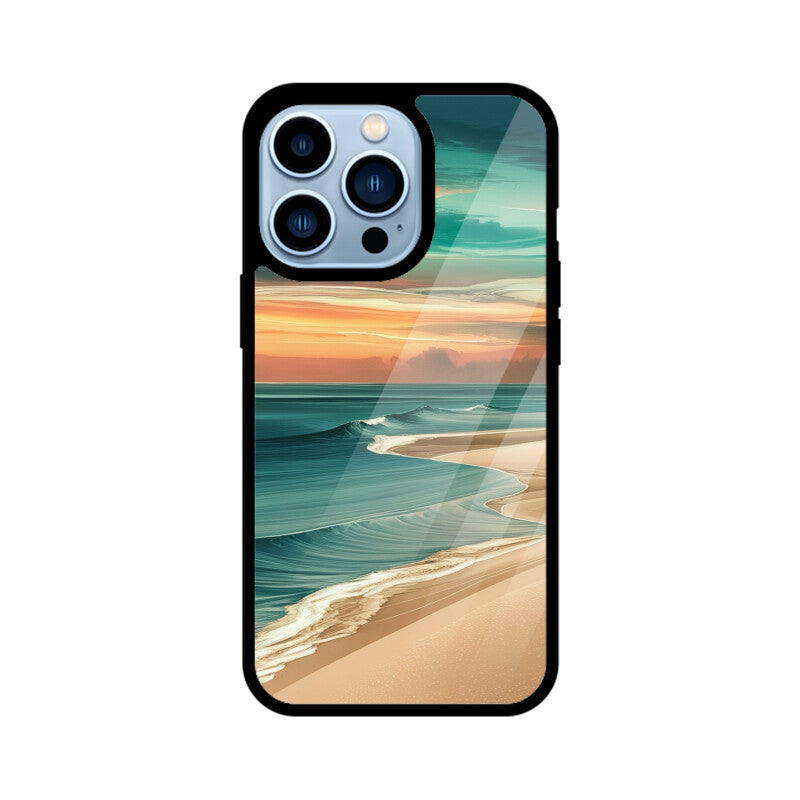 iPhone Glass Phone Case - Beach