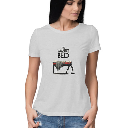 Women Round Neck T-Shirt - The Walking Bed