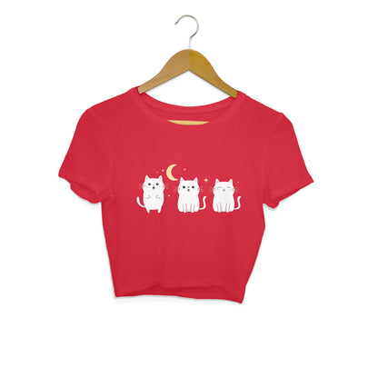 Crop Top for Girls - Trio Cats