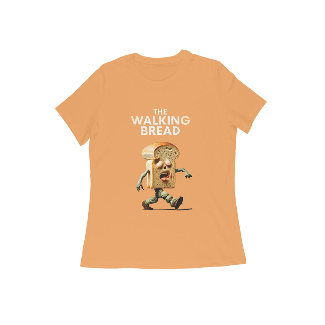 Women Round Neck T-Shirt - The Walking Bread