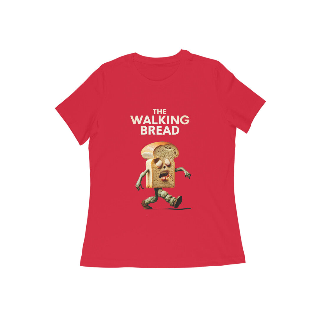 Women Round Neck T-Shirt - The Walking Bread