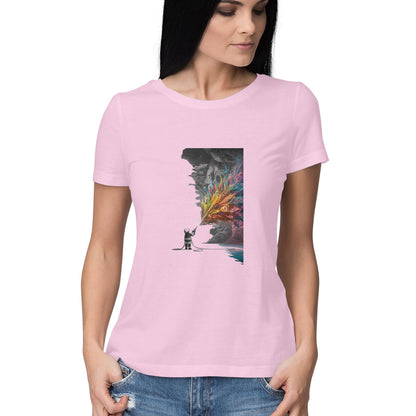 Women Round Neck T-Shirt - Firefighter