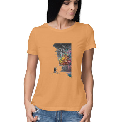 Women Round Neck T-Shirt - Firefighter