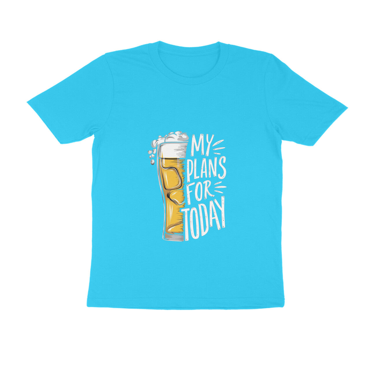 Men Round Neck T-Shirt - Beer Plans