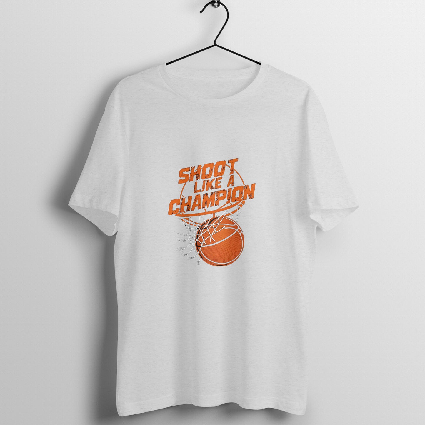 Men Round Neck T-Shirt - Basketball Champion