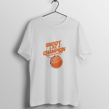 Men Round Neck T-Shirt - Basketball Champion