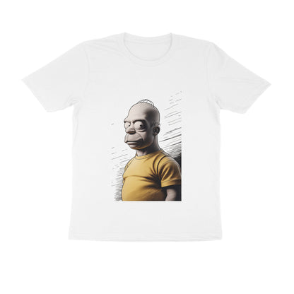 Men Round Neck T-Shirt - Homer Simpson