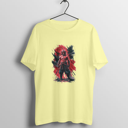 Men Round Neck T-Shirt - Samurai Warrior