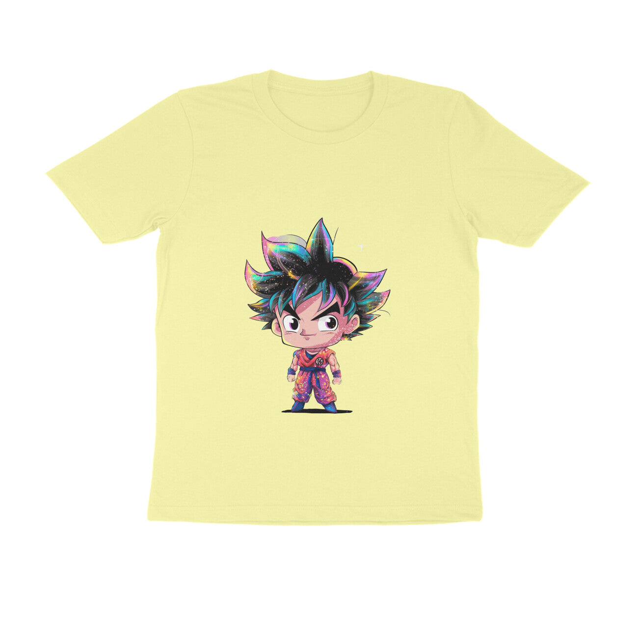 Men Round Neck T-Shirt - Chibi Goku