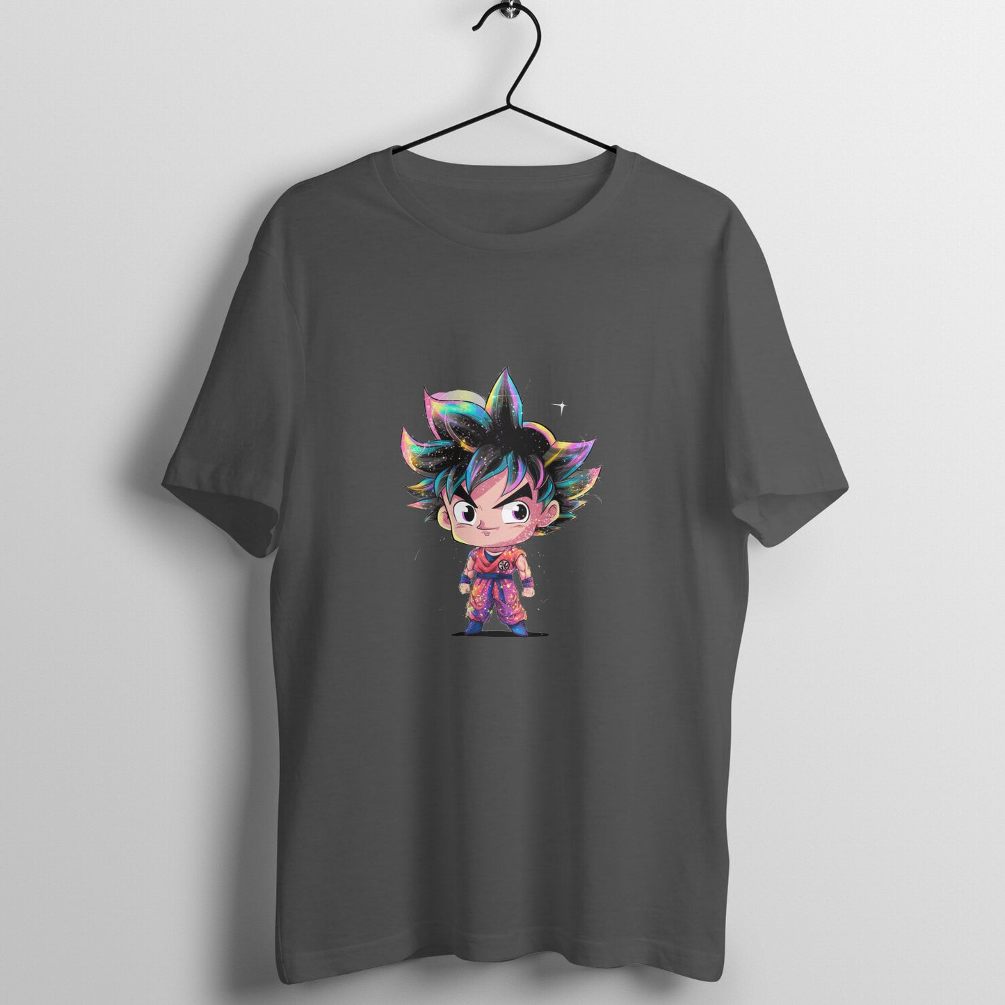 Men Round Neck T-Shirt - Chibi Goku