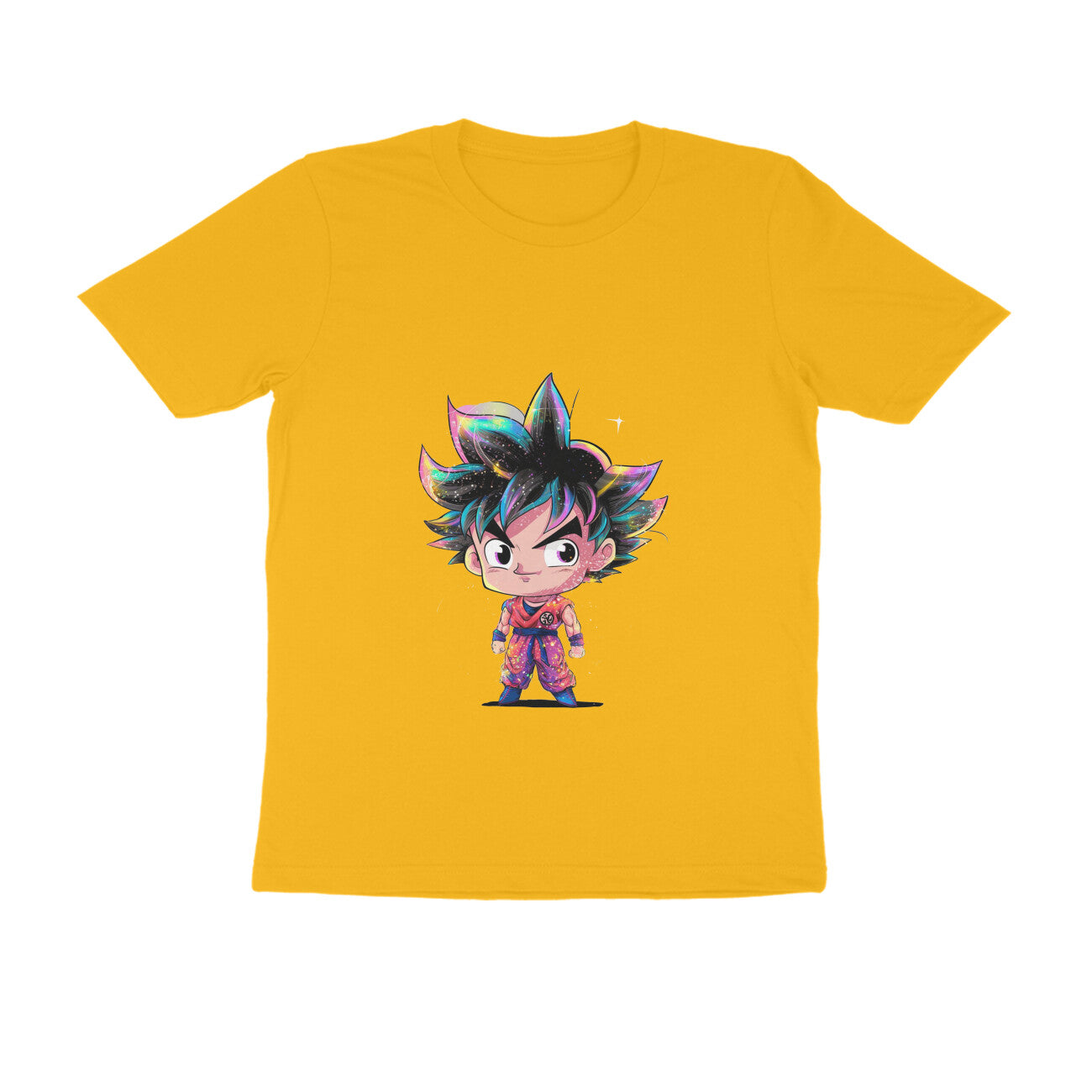 Men Round Neck T-Shirt - Chibi Goku