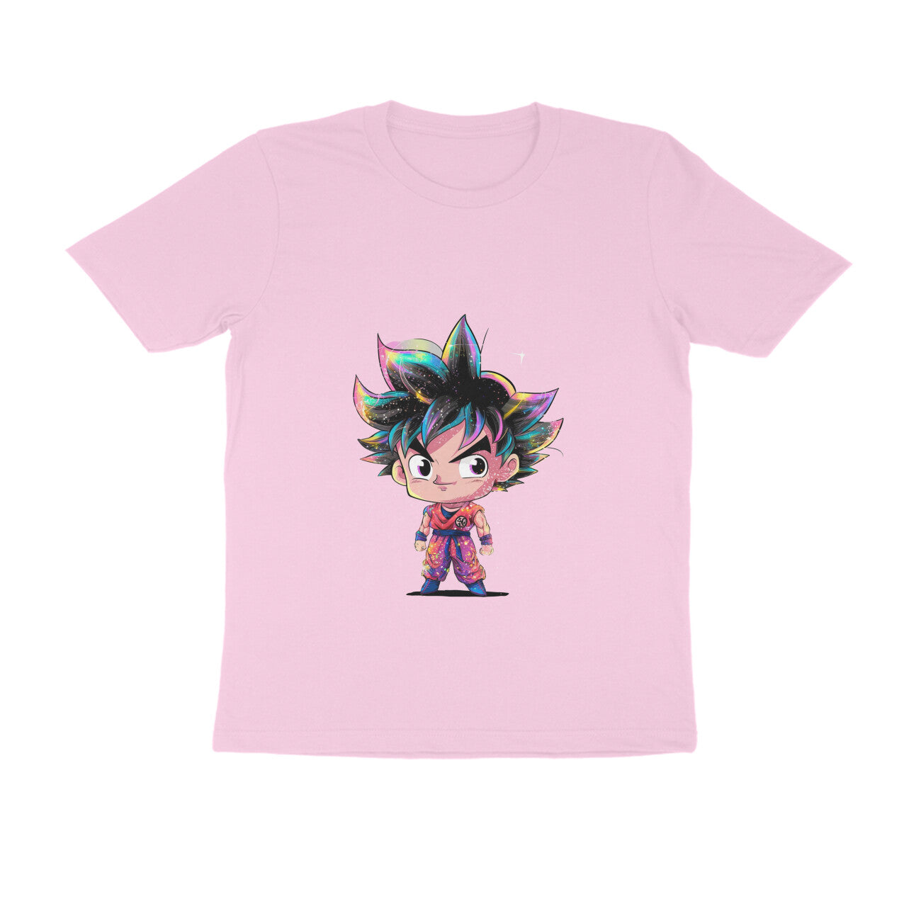 Men Round Neck T-Shirt - Chibi Goku