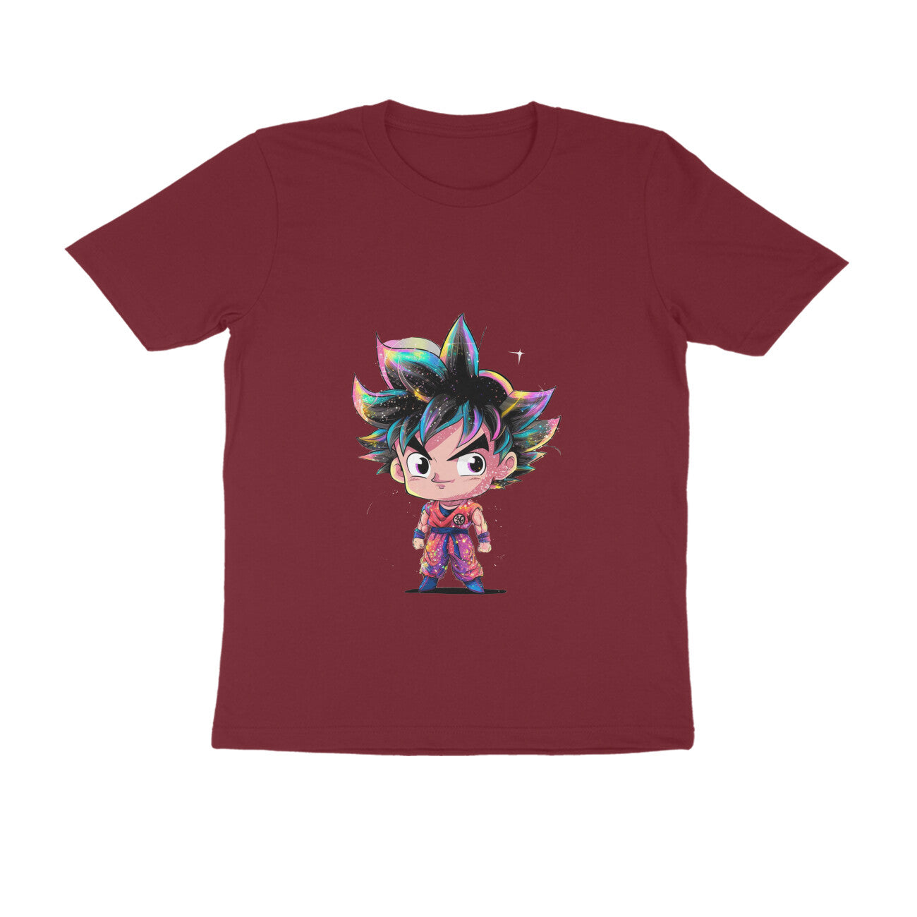 Men Round Neck T-Shirt - Chibi Goku