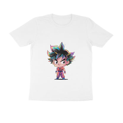 Men Round Neck T-Shirt - Chibi Goku