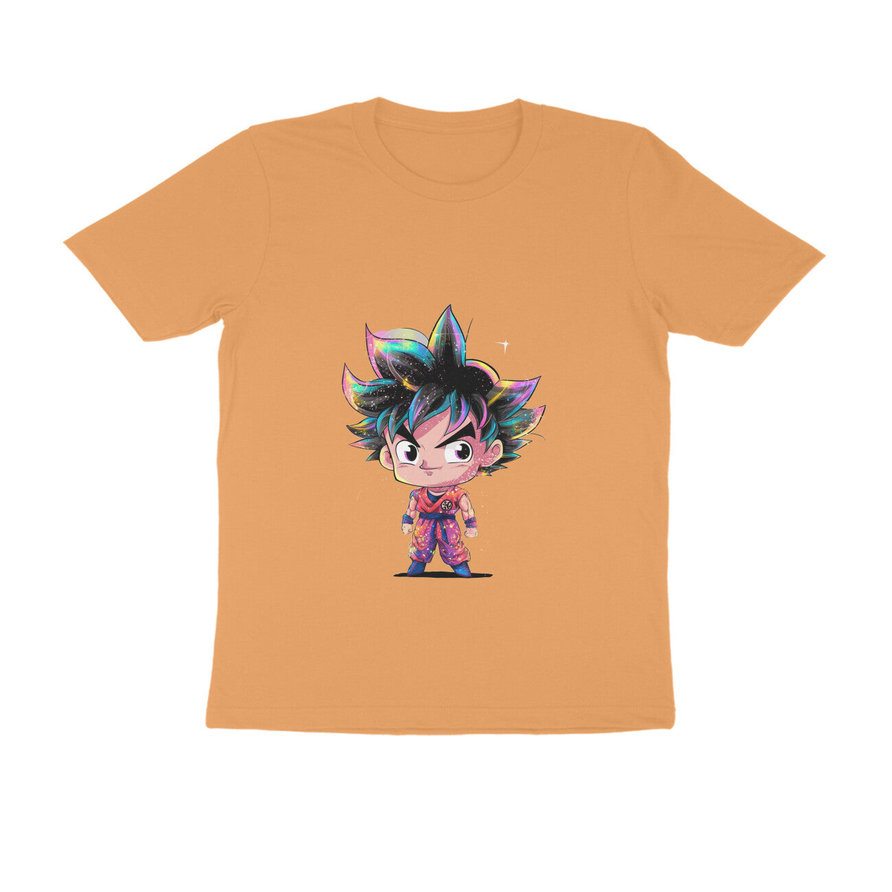 Men Round Neck T-Shirt - Chibi Goku