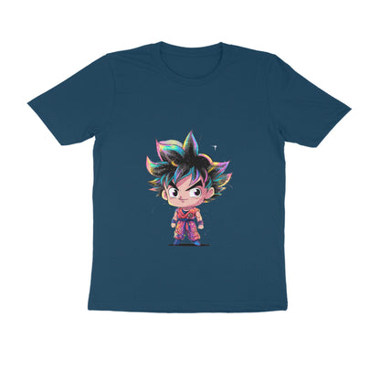 Men Round Neck T-Shirt - Chibi Goku