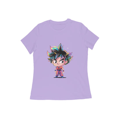 Women Round Neck T-Shirt - Chibi Goku