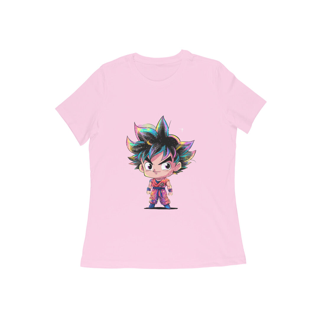 Women Round Neck T-Shirt - Chibi Goku